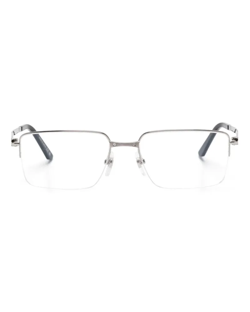 Cartier Brille mit eckigem Gestell - Silber Silber