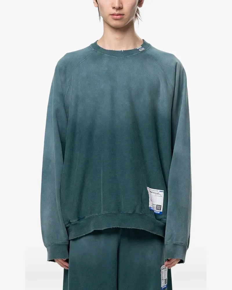 MIHARAYASUHIRO Sweatshirt im Distressed-Look - Grün Grün