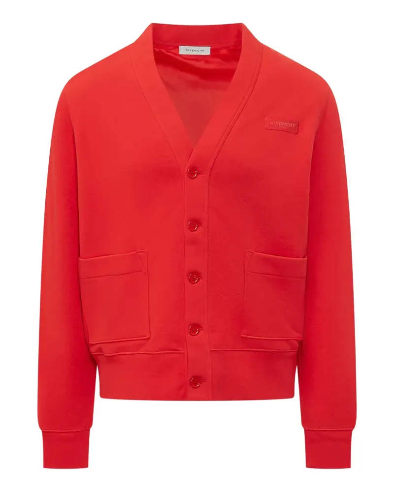 Givenchy Cardigan mit aufgesetzter Tasche - Rot Rot