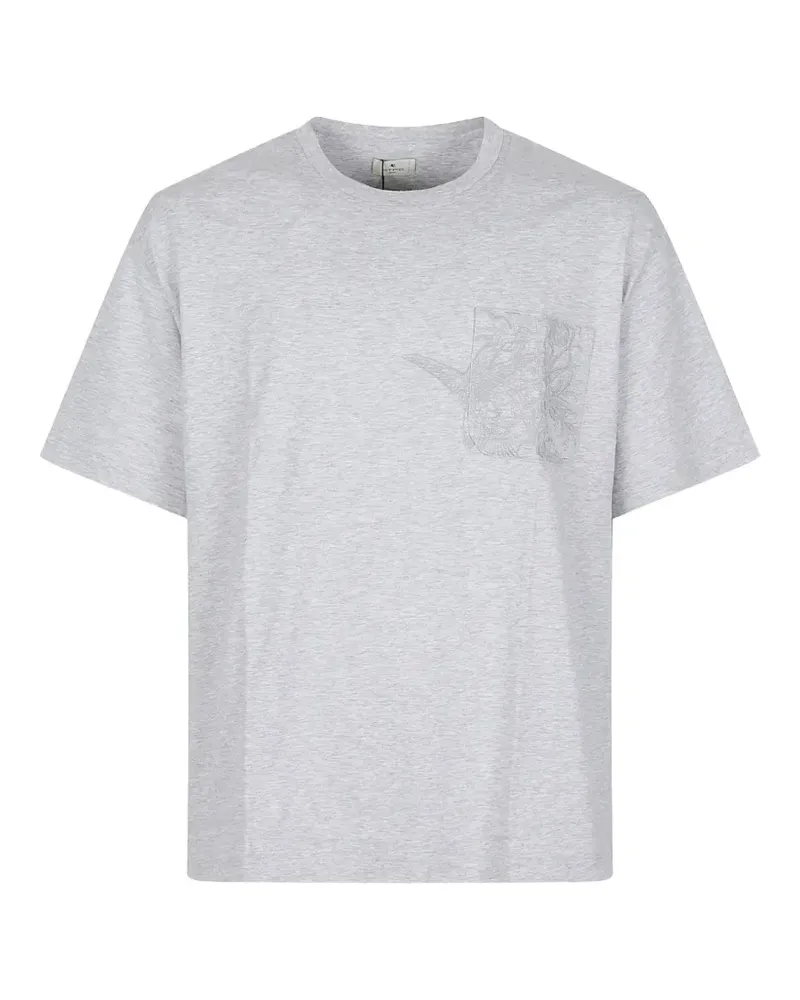 Etro chest-pocket T-shirt - Grau Grau