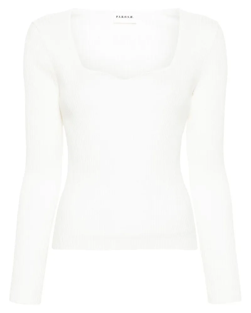 P.A.R.O.S.H. Romy Pullover - Weiß Weiß
