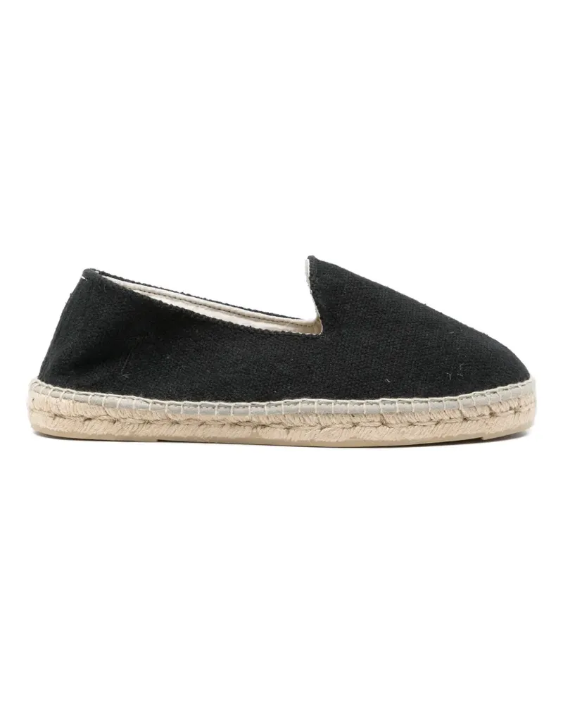 Manebí Coarse flat espadrilles - Schwarz Schwarz