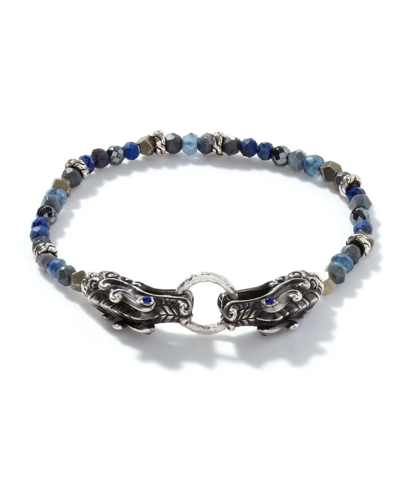 John Hardy Legends Naga Saphir-Perlenarmband - Silber Silber
