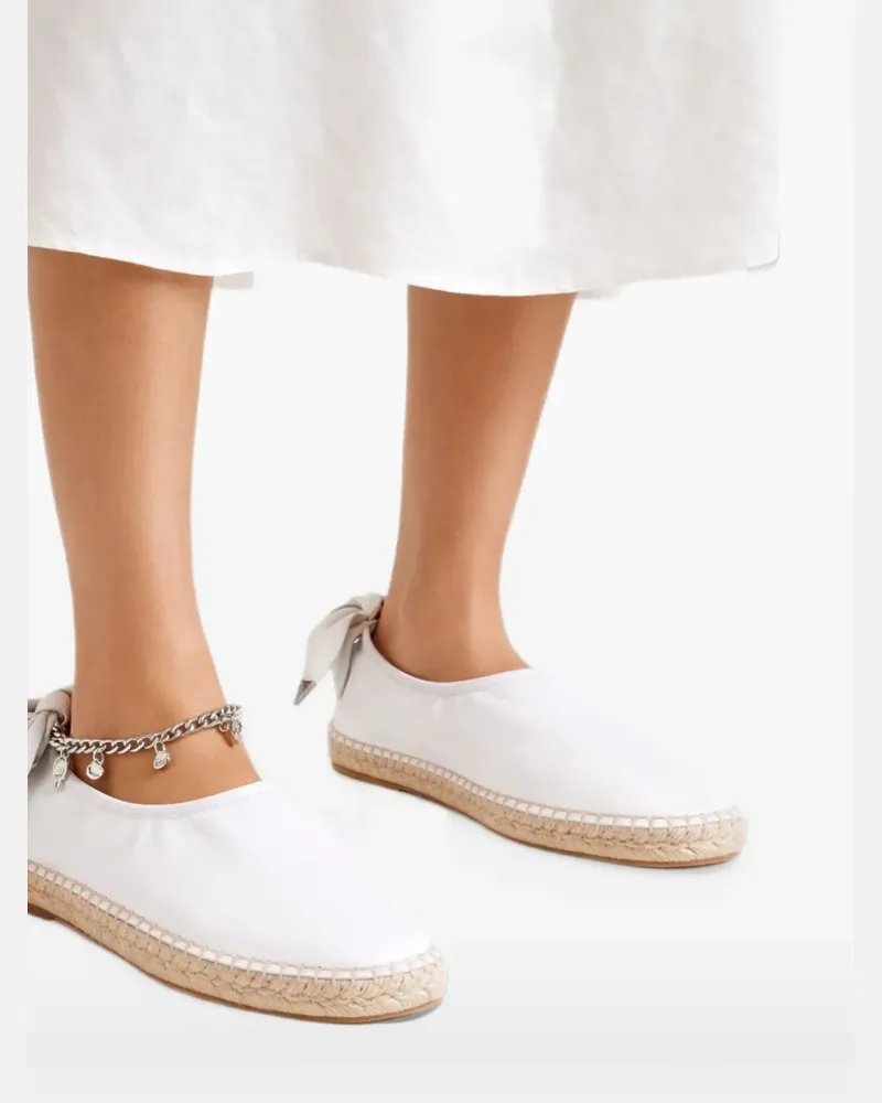 Toga chain-detail bow-embellished espadrilles - Weiß Weiß