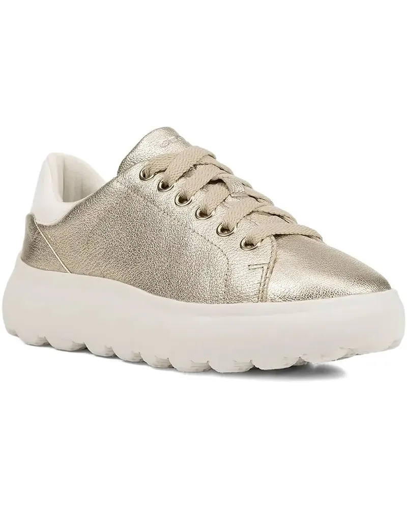 Geox Spherica EC 4.1 Sneakers im Metallic-Look - Nude Nude