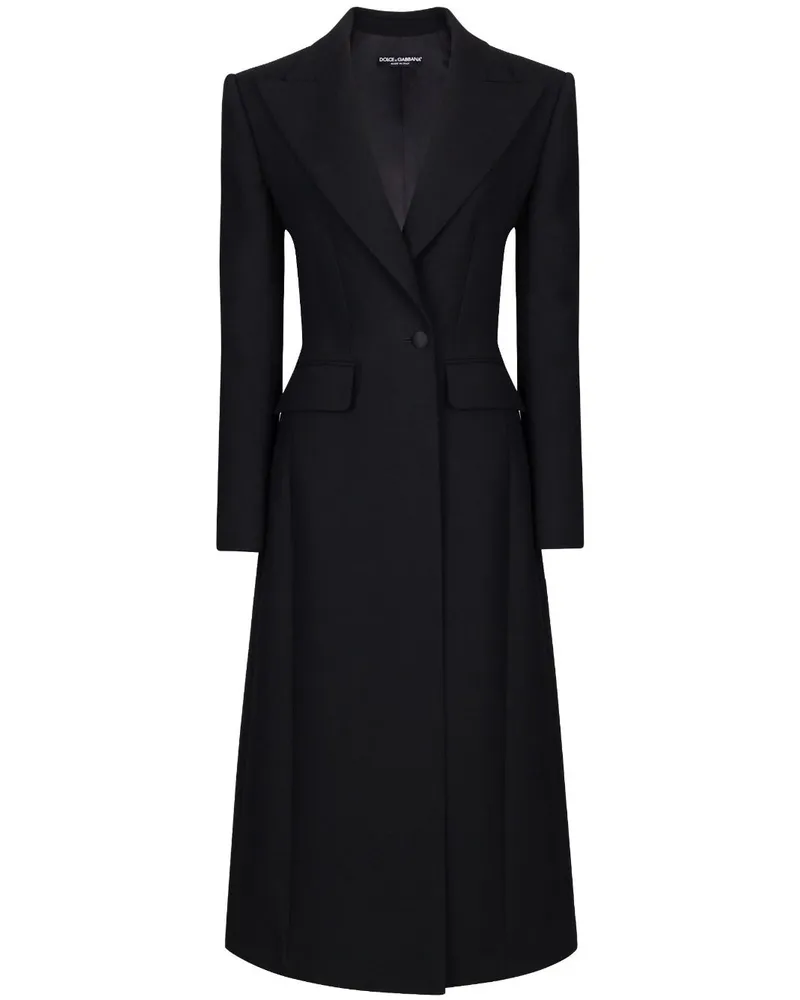 Dolce & Gabbana Doppelreihiger Mantel - Schwarz Schwarz
