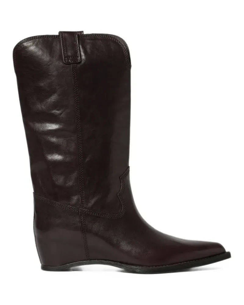 Paloma Barceló Gale pointed-toe leather boots - Rot Rot