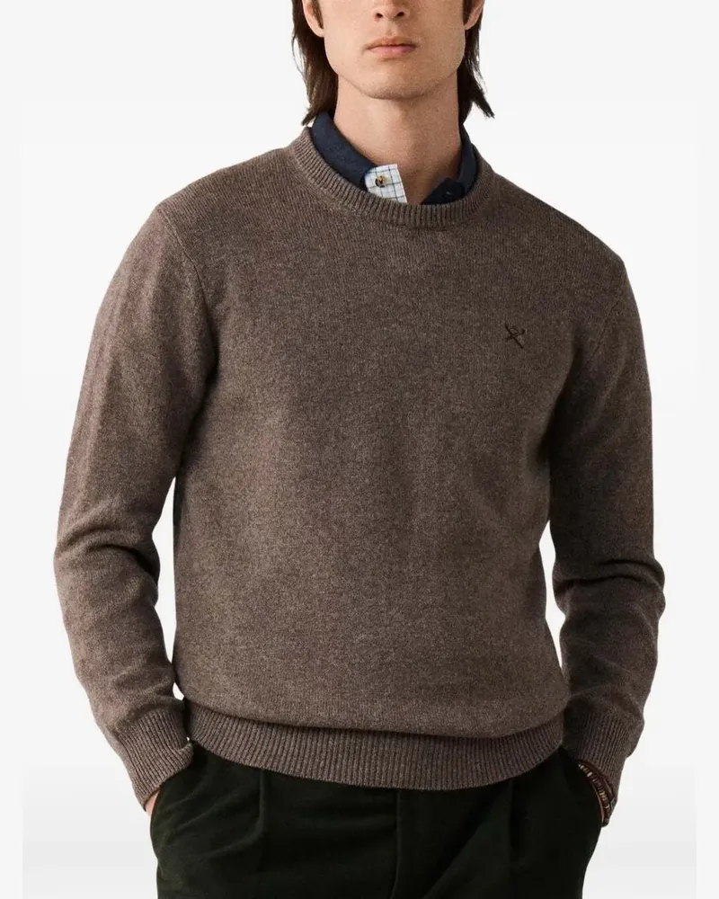 Hackett Pullover mit Rundhalsausschnitt - Braun Braun