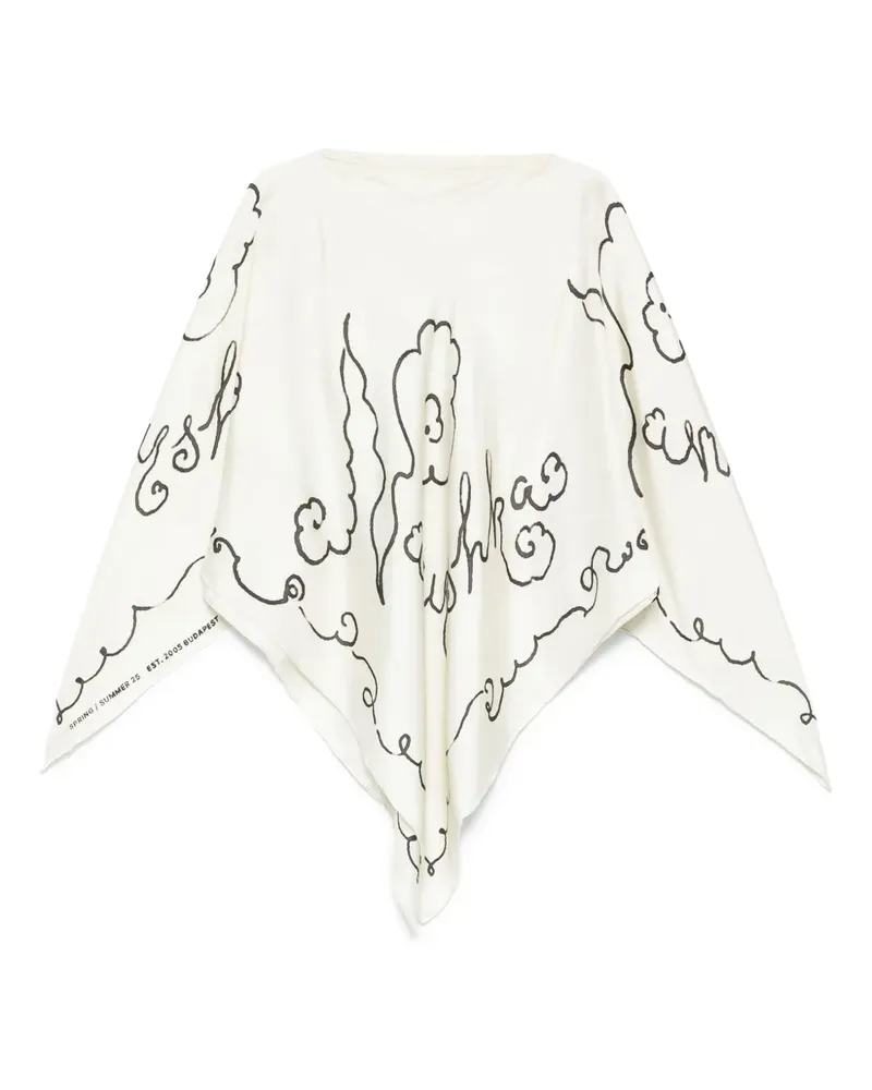 Nanushka Schal aus Seide mit Cut-Out - Nude Nude