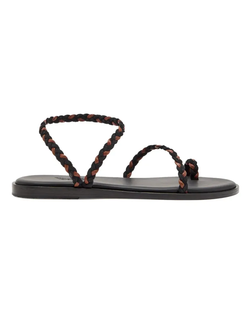 Ancient Greek Sandals Eleftheria braided-strap sandals - Schwarz Schwarz