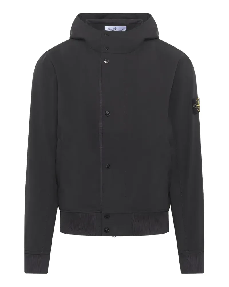 Stone Island Kapuzenjacke mit Reißverschluss - Schwarz Schwarz