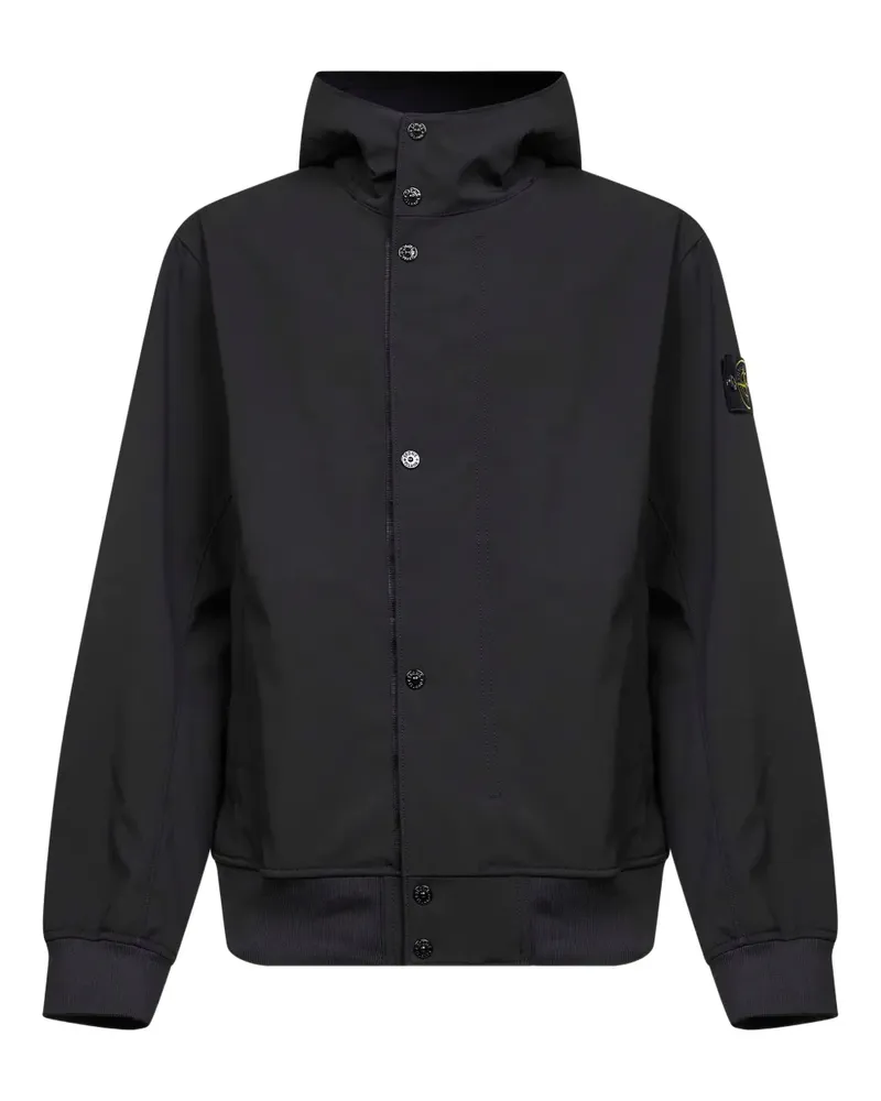 Stone Island Kapuzenjacke mit Reißverschluss - Schwarz Schwarz