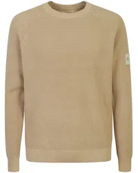 Calvin Klein Pullover mit Logo-Patch Nude