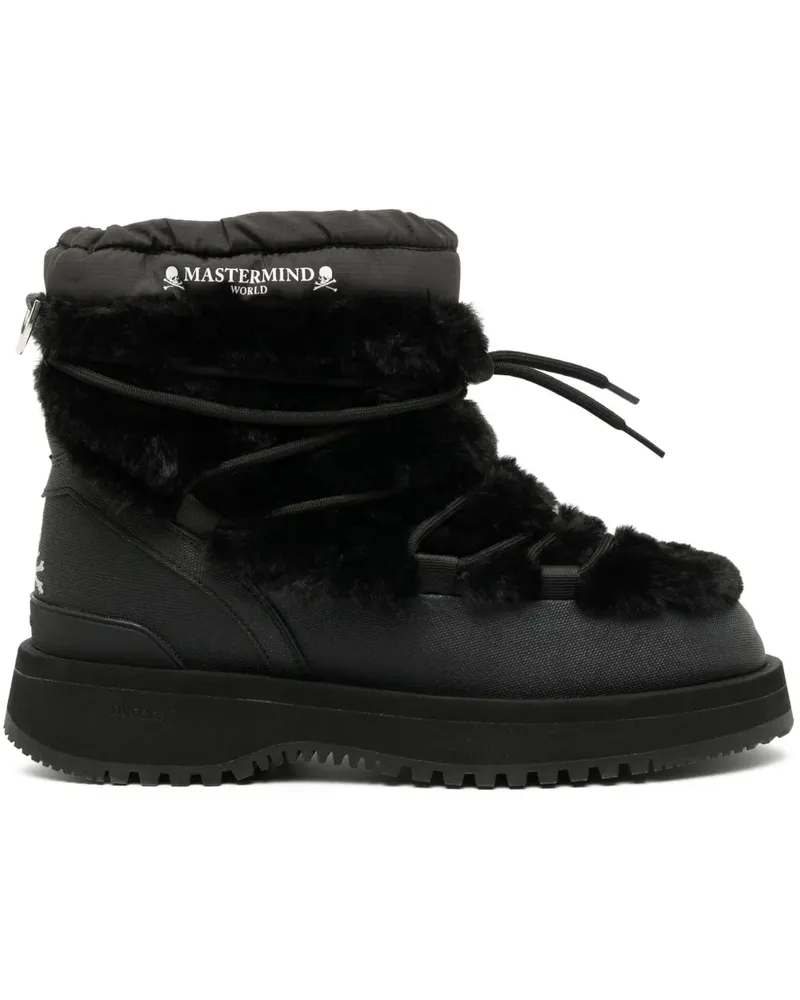 Mastermind World Bower Stiefel mit Pelz - Schwarz Schwarz