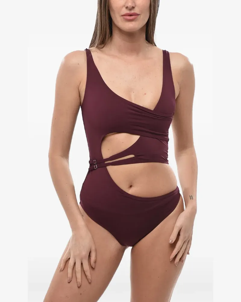 OFF-WHITE Meteor cut-out swimsuit - Rot Rot