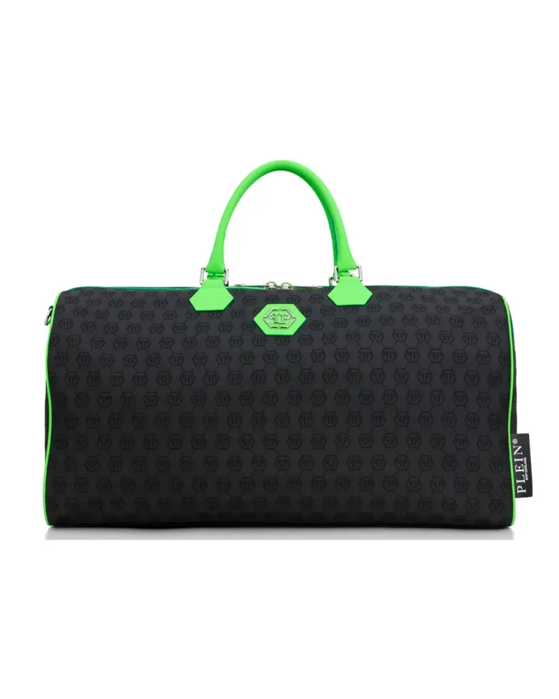 Philipp Plein Weekend jacquard monogram holdall bag - Schwarz Schwarz