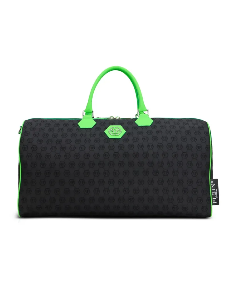 Philipp Plein Weekend jacquard monogram holdall bag - Schwarz Schwarz