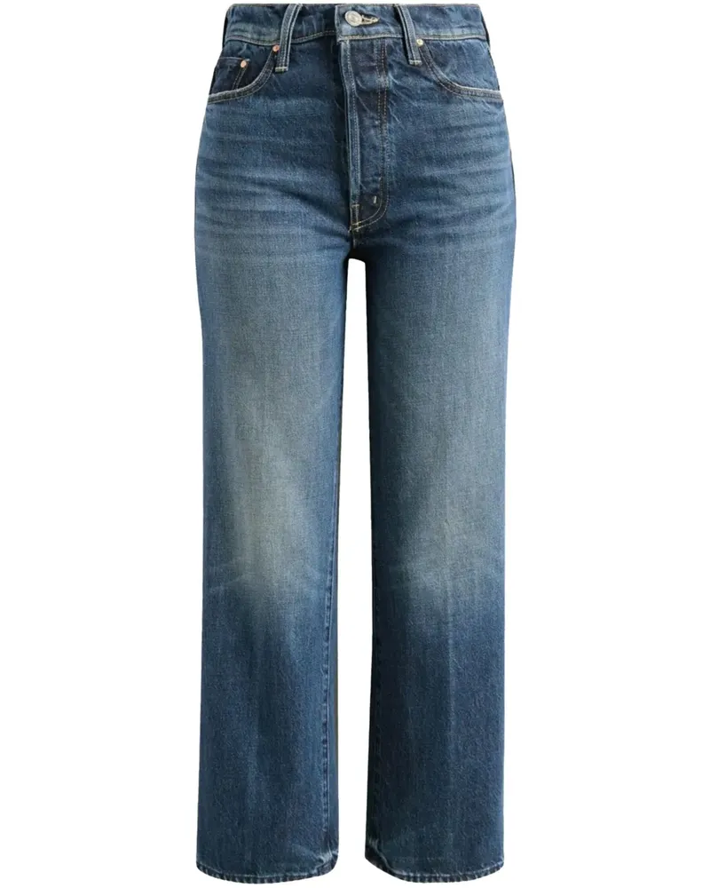 Mother Jeans mit geradem Bein - Blau Blau