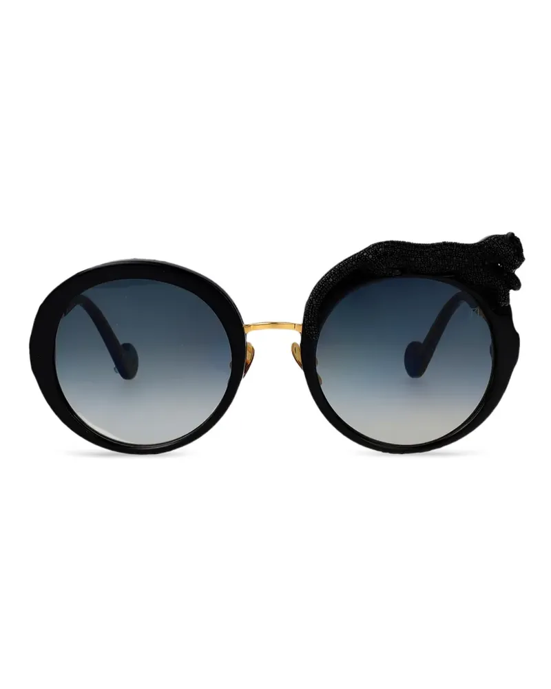 Anna-Karin Karlsson Rose Et La Roue Crystal sunglasses - Schwarz Schwarz