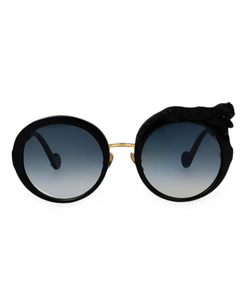 Anna-Karin Karlsson Rose Et La Roue Crystal sunglasses - Schwarz Schwarz