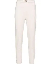 Elisabetta Franchi Cropped-Hose aus Krepp Nude