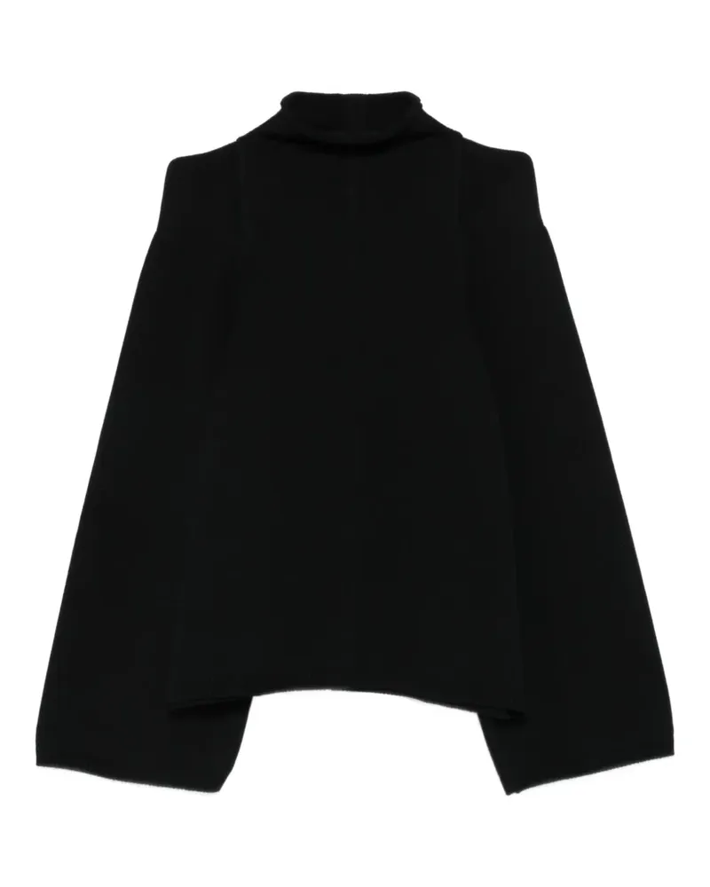 Rick Owens high-neck wide-sleeve sweater - Schwarz Schwarz