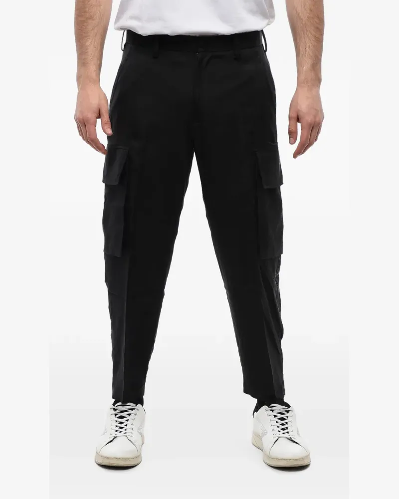 Neil Barrett Fireman tapered-leg cargo pants - Schwarz Schwarz