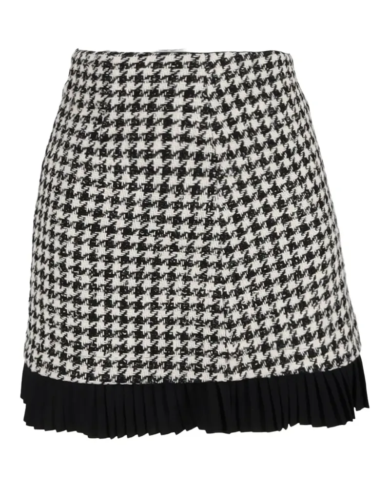 Sandro houndstooth-pattern mini skirt - Weiß Weiß