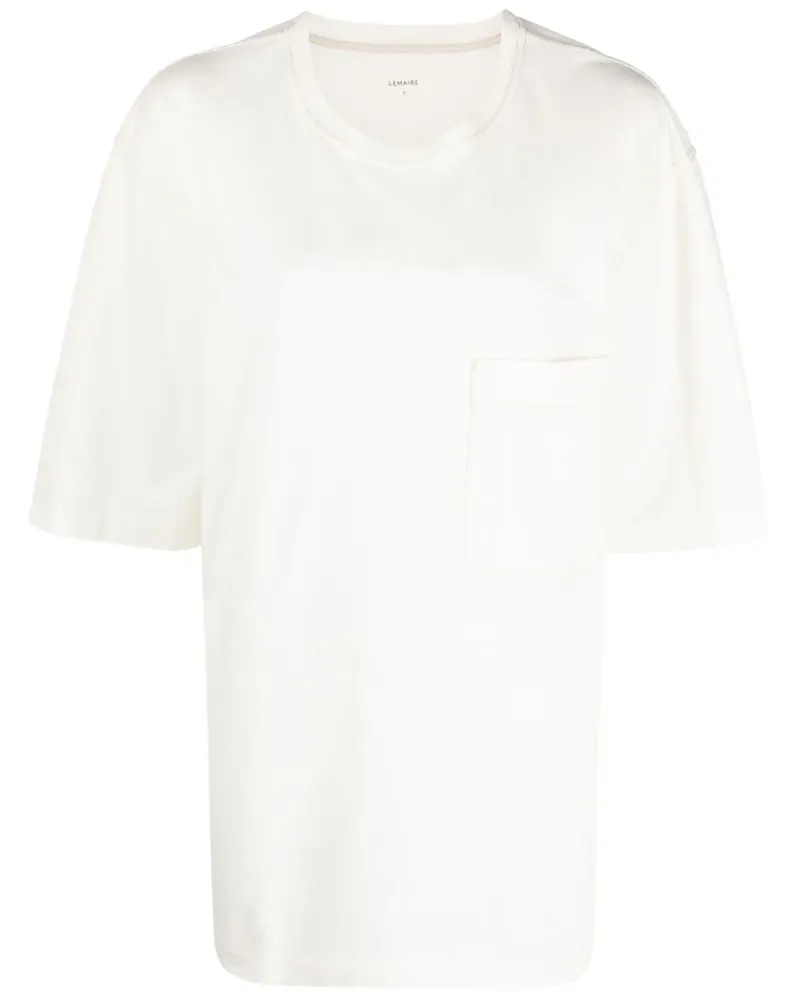 Christophe Lemaire T-Shirt mit aufgesetzter Tasche - Nude Nude