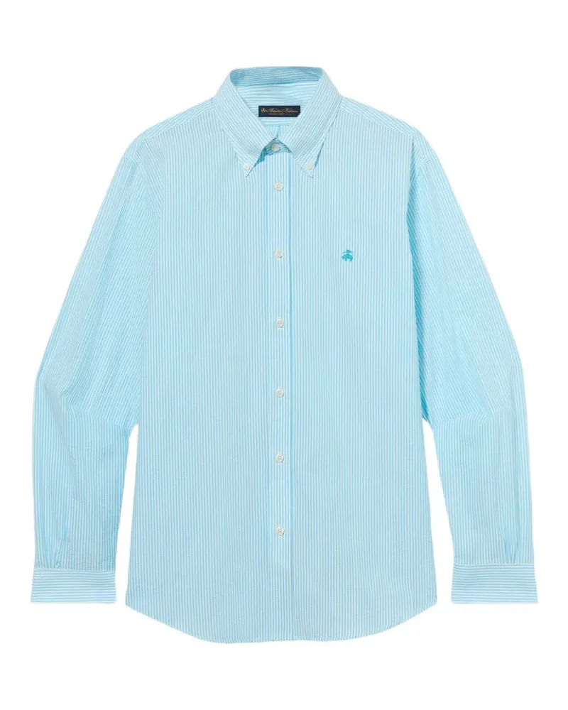 Brooks Brothers Button-down-Hemd mit Logo - Blau Blau