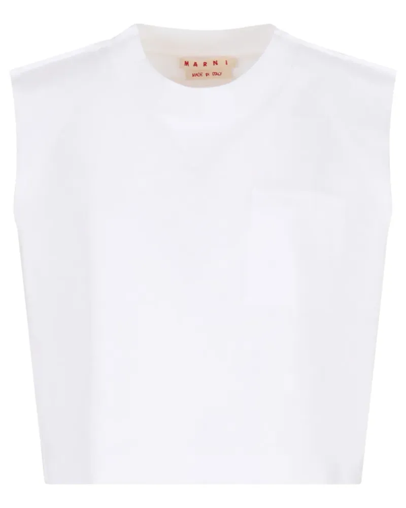 Marni T-Shirt aus Baumwolle - Weiß Weiß
