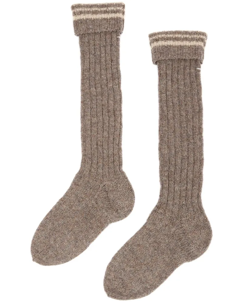 Maison Margiela Shetland Socken - Grau Grau