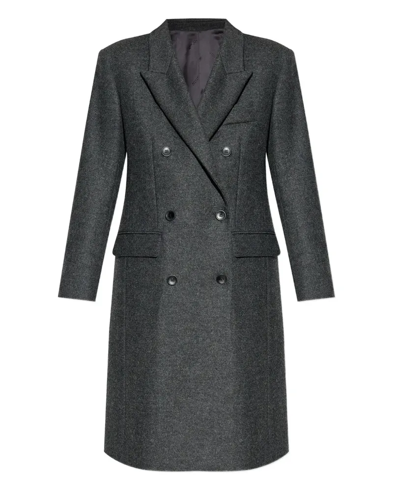 Isabel Marant Doppelreihiger Mantel - Grau Grau