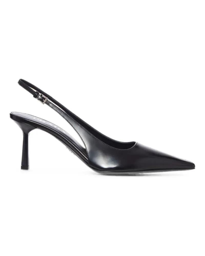 Prada leather slingback pumps - Schwarz Schwarz