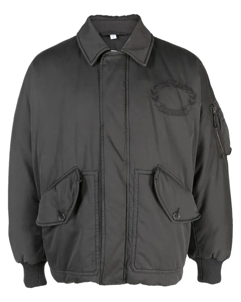 Burberry Bomberjacke mit Logo-Stickerei - Grau Grau