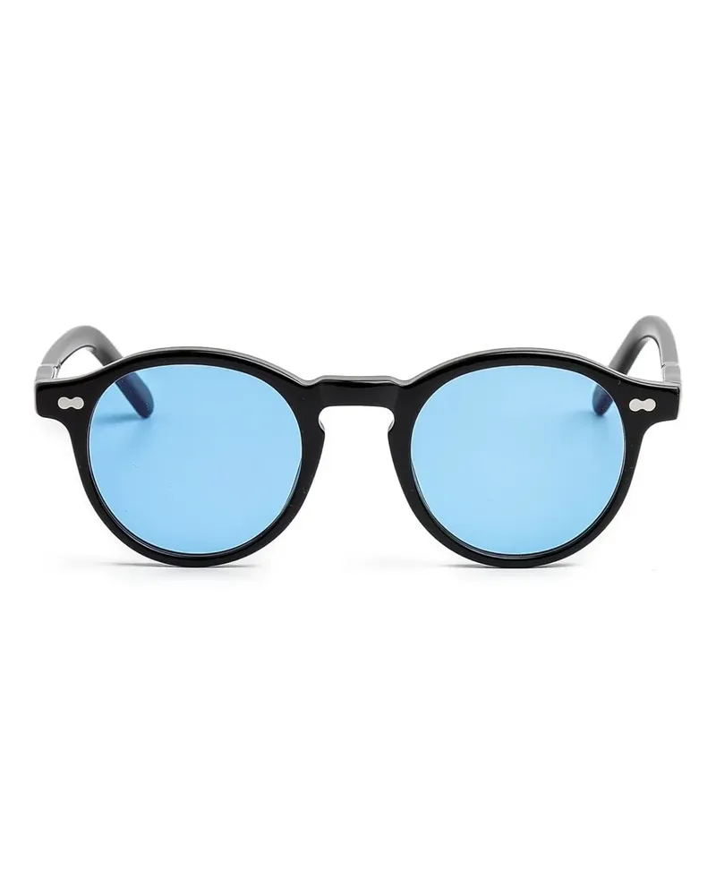 MOSCOT Sonnenbrille mit rundem Gestell - Schwarz Schwarz