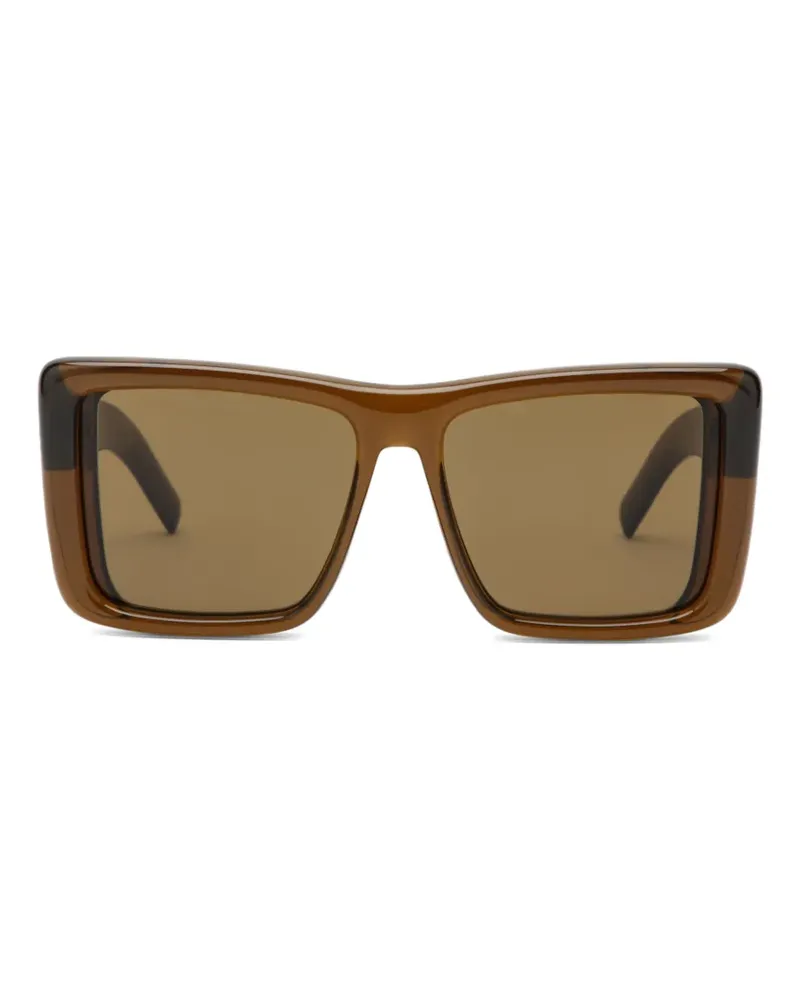 Saint Laurent Howl Sonnenbrille mit eckigem Gestell - Braun Braun