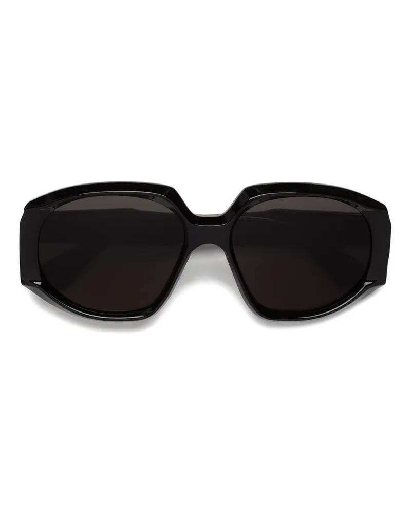 Marni Arithiel Sonnenbrille mit rundem Gestell - Schwarz Schwarz