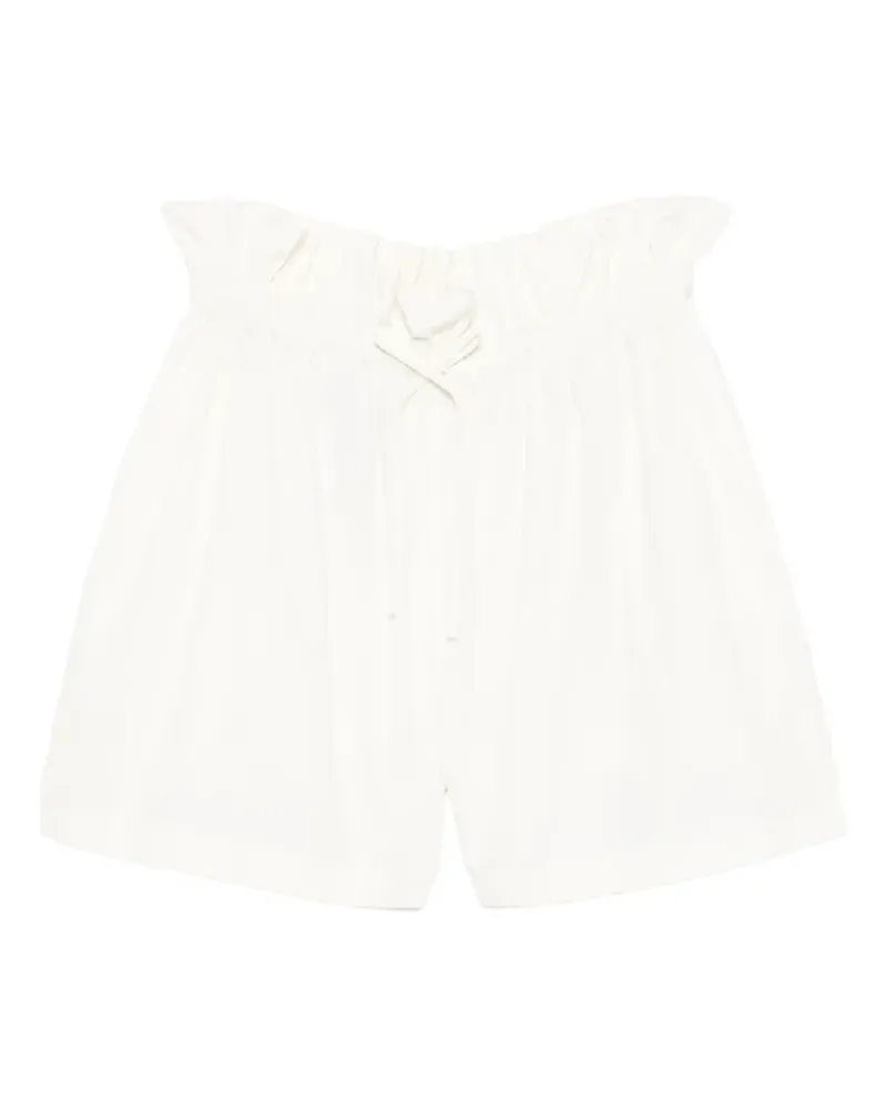 Jil Sander paperbag-waist drawstring shorts - Weiß Weiß