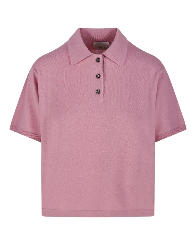 ALLUDE Klassisches Poloshirt - Rosa Rosa