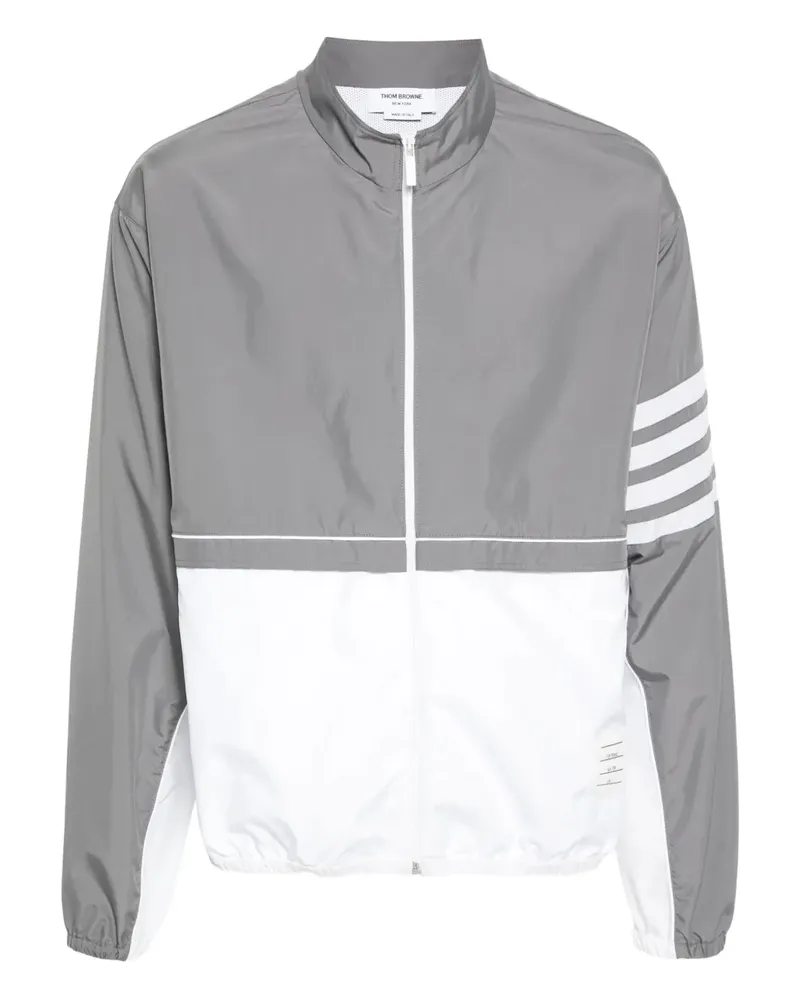 Thom Browne Jacke in Colour-Block-Optik - Grau Grau