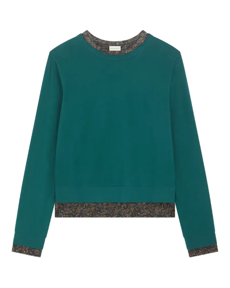 Dries van Noten T-Shirt im Layering-Look - Grün Grün