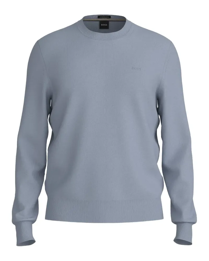 HUGO BOSS Pullover mit Logo-Stickerei - Blau Blau