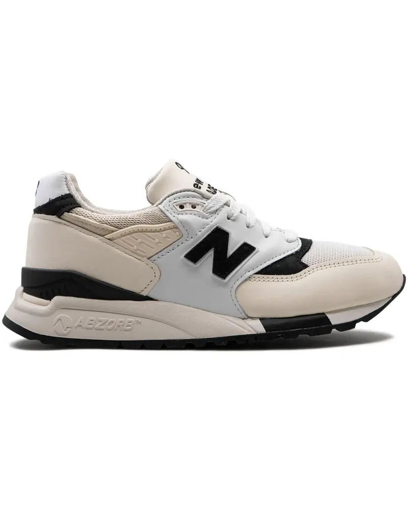 New Balance 998 Made in USA "White/Black" Sneakers - Weiß Weiß