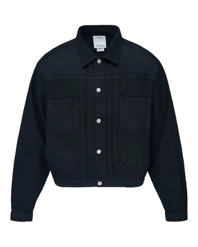 Visvim Chore Jkt G.Cords Jeansjacke mit Faltendetail - Schwarz Schwarz
