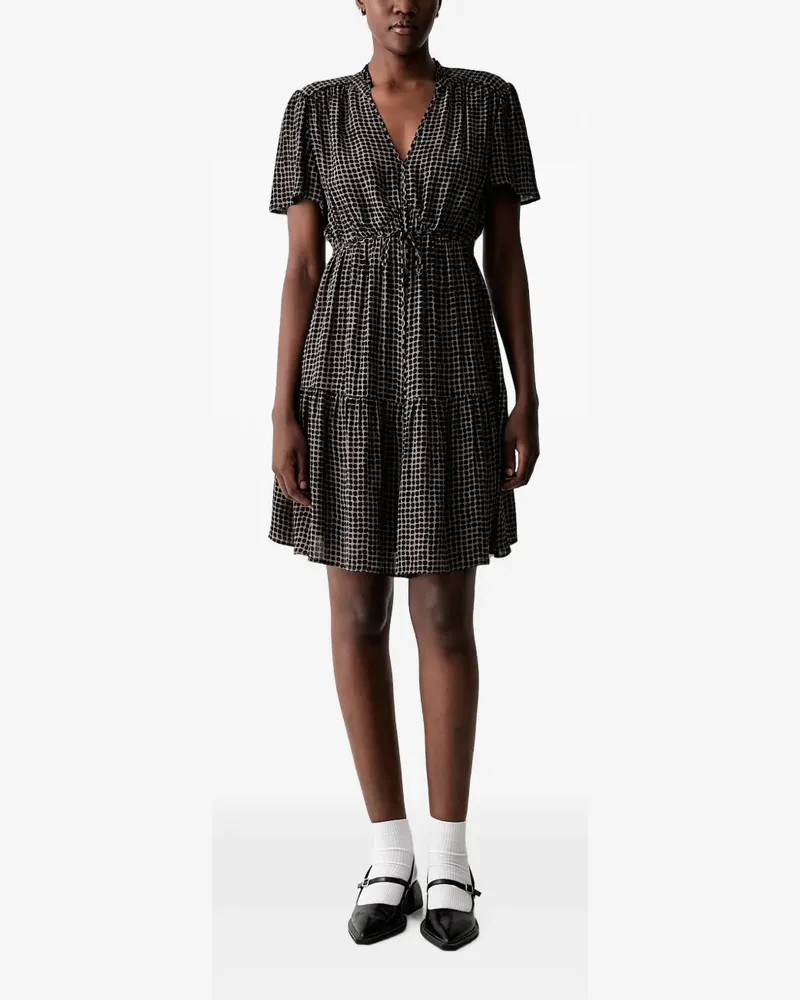 Marc O'Polo Kleid mit geometrischem Print - Schwarz Schwarz
