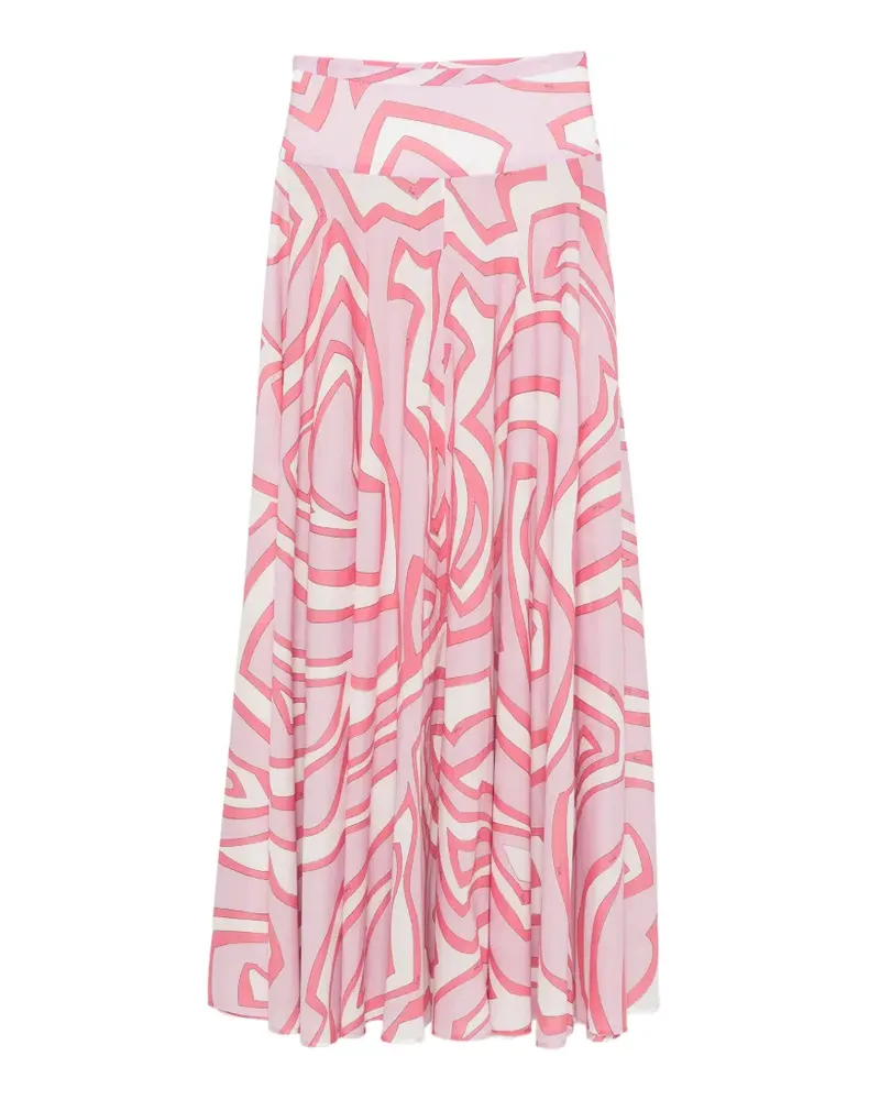 Emilio Pucci cotton maxi skirt - Rosa Rosa