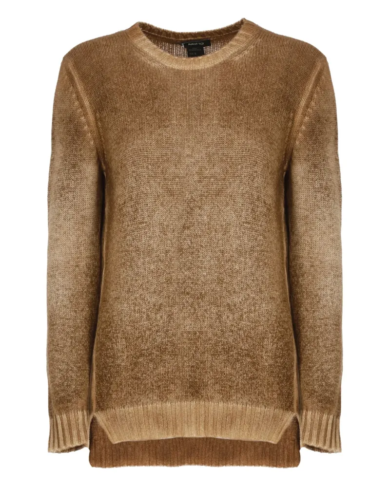 Avant Toi Kaschmirpullover mit geripptem Saum - Braun Braun