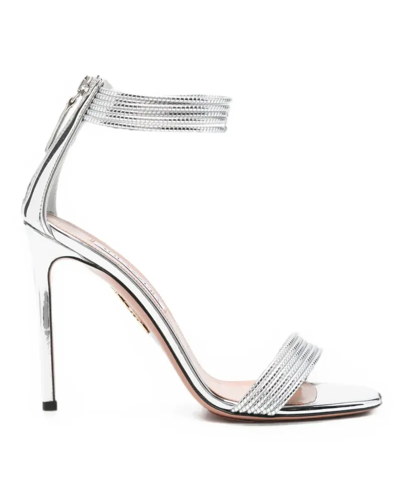 Aquazzura Sway Sandalen mit Riemen - Silber Silber