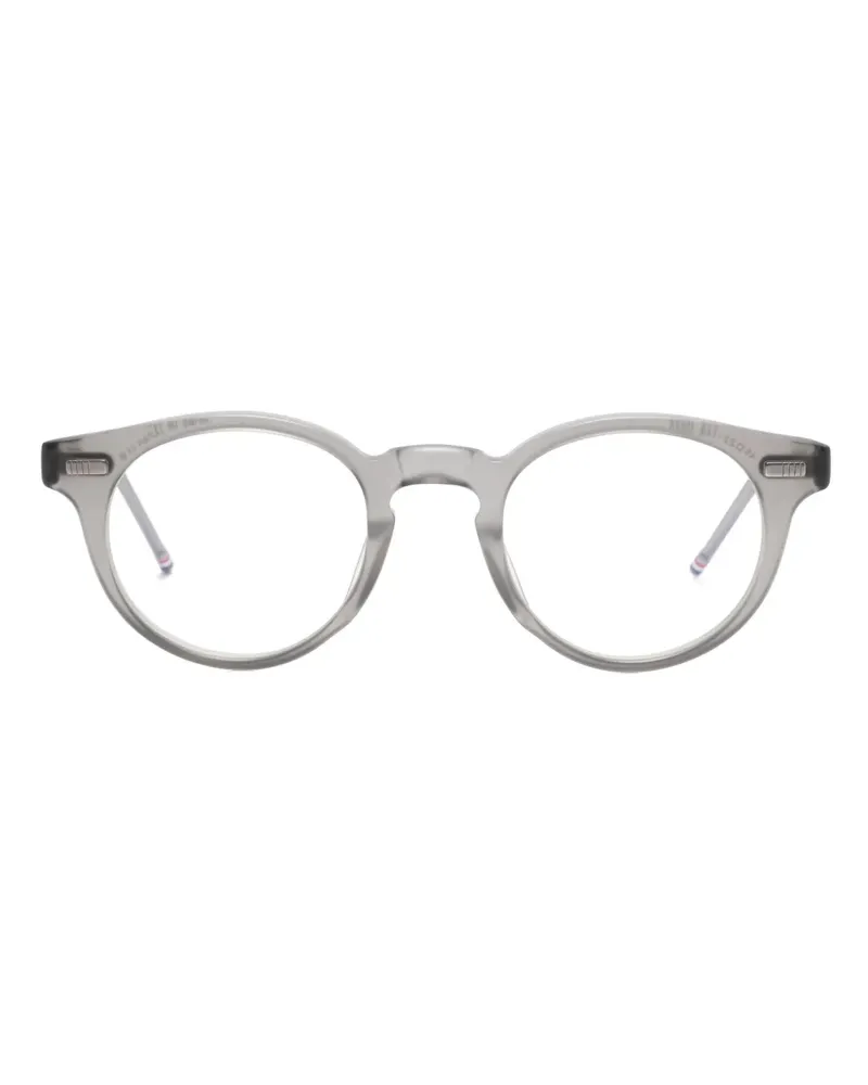 Thom Browne RWB Brille mit Streifendetail - Grau Grau